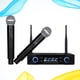 thumbnail image 5 of 3 piezas de micrófono inalámbrico profesional doméstico dual Micrófono inalámbrico Altavoz Micrófono de mano Micrófono de karaoke Reproductor de música con enchufe de EE. UU. Para reuniones de oficina, 5 of 7
