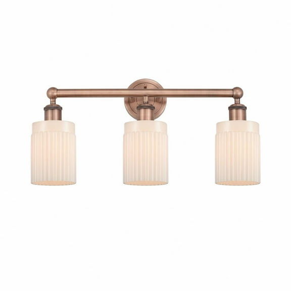 616-3W-AC-G341 Innovations Lighting Hadley - 3 Light Bath Vanity In Modern Style-11.5 Inches Tall and 22.5 Inches Wide-Antique Copper Finish-Matte