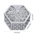 thumbnail image 3 of Ovzne Candy Box Personalized Hollow Gold Plated Silvers Plated Aromatherapy Box Wedding Candy Box Storage Box On Clearance, 3 of 6