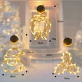 thumbnail image 2 of Christmas atmosphere decorative light LED light Christmas Green Santa suction cup light window light Hanging light window, 2 of 5