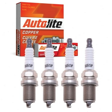 4 pc Autolite 5924 Copper Core Spark Plugs for 1148 3006 41-602 71 AGSP32 Ignition Wire Secondary