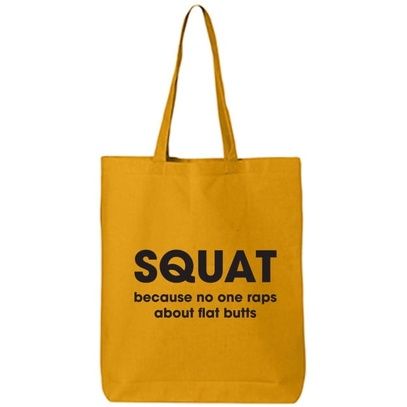 SQUAT Cotton Canvas Tote Bag