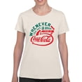 thumbnail image 2 of Officially Licensed Coca-Cola Vintage Arrow Logo Design Women's T-shirt, 2 of 3