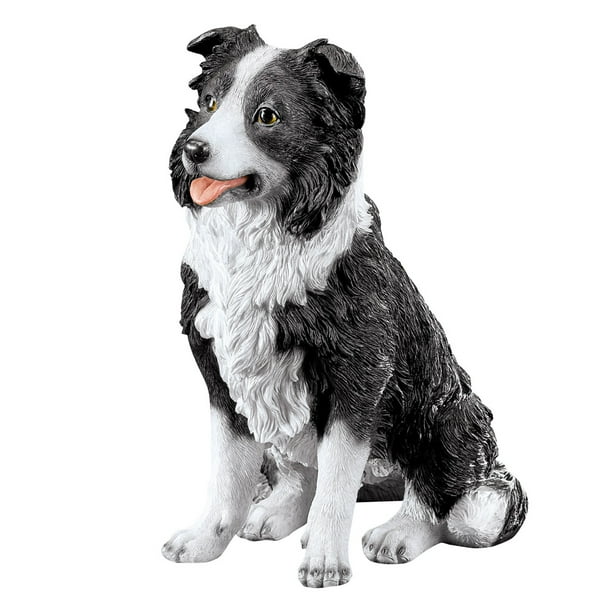 border collie dog statues