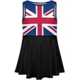 thumbnail image 4 of British Flag Girl Dress Summer Crew Neck Children's T-Shirt Tops Casual Wear, 4 of 10