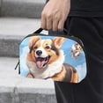 thumbnail image 2 of Corgi Travel Organizer Waterproof Oxford Cloth Storage Pouch for Small Electronics, Hard Drive, and Cable Bag, 2 of 6