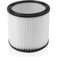 thumbnail image 1 of Filtro de cartucho de repuesto para aspiradoras Shop-Vac 90304, 90333, 90350, HEPA, paquete de 2, filtros para aspiradoras en seco y húmedo de más de 5 galones, lavables y reutilizables, 1 of 1