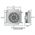 thumbnail image 2 of Derale 14-7/8 x 13 x 5-5/8 in Plate Type Fluid Cooler and Fan P/N 15875, 2 of 3