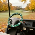 thumbnail image 3 of HUIACONG Christmas Snowman Golf Cart Steering Wheel Covers 13-14 Inches Flannel Comfortable Golf Steering Wheel Protection Easy to Install Compatible with EZGO Yamaha Club Cars, 3 of 7