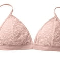 thumbnail image 6 of Sakmal Triangle Bras Women Seamless Bralette Everyday Lace Pink Extra Lift T-Shirt Bras for Women S, 6 of 9