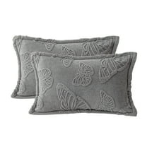 Luoshdecor Flannel Butterfly Throw Pillow Covers Rectangle Set of 2 ,Super Soft Fluffy Lightweight Couch Cushion Case for Sofa ,Bed ,and Home Decor 29.1" x 19"
