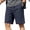 Navy, variant on Besolor Cargo Shorts for Men Wide Leg Drawstring Elastic Waist Lightweight Casual Workout Outdoor Hiking Running Half Pants with Pockets(X-Large,Yellow)