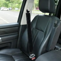 Soft Faux Fur Universal Fit Seatbelt Cover Car Truck SUV Airplane Seat Belt Shoulder Pad for Carmera Backpack Straps Neck Cushion Protector Extra Long 25.6in Black