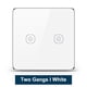 thumbnail image 1 of Tuya ZigBee Light Smart Switch Home Office Control táctil inalámbrico Interruptor de lámpara WiFi Panel de control inteligente, Blanco, 2 unidades Scienceny EL001893-02B, 1 of 2