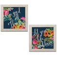 thumbnail image 1 of Gango Home Decor Contemporary Romantic Luxe II & III by Janelle Penner (Ready to Hang); Two 12x12in Distressed Framed Prints, 1 of 5