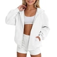 thumbnail image 3 of Teen Girls Boys Kids Hoodies Zip up Long Sleeve Hooded Sweatshirt Pullover with Pockets Trendy Clothing for Girls Boys, 3 of 6