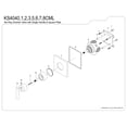 thumbnail image 3 of Kingston Brass KS4042CML Manhattan Single-Handle Six-Way Diverter Valve with Square Trim Kit, Polished Brass, 3 of 4