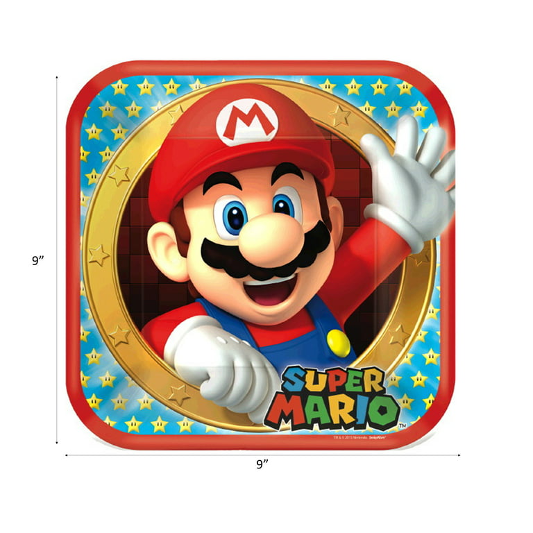 8 sacs anniversaires Mario Bros : Anniversaire Mario