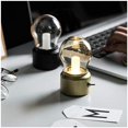 thumbnail image 4 of (Dorado) Lámpara de noche con bombilla retro, luz de noche creativa recargable por USB, lámpara de mesa LED antigua, lámpara de mesa con bombilla decorativa para escritorio de dormitorio pequeño, 4 of 5