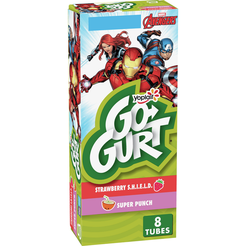 Yoplait GoGurt, Low Fat Yogurt, Marvel Avengers Variety Pack, 16 oz