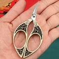 thumbnail image 2 of Haful 1X Scissors, Retro Small Scissors Tailor Cutting Thread Head Tea Pointed Stainless Steel Office Dragon and Handmade Special Gold Scissors, 2 of 4