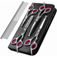 thumbnail image 1 of Dog Grooming Scissors Kit Professional Safety Thinning Shears Comb, 1 of 2