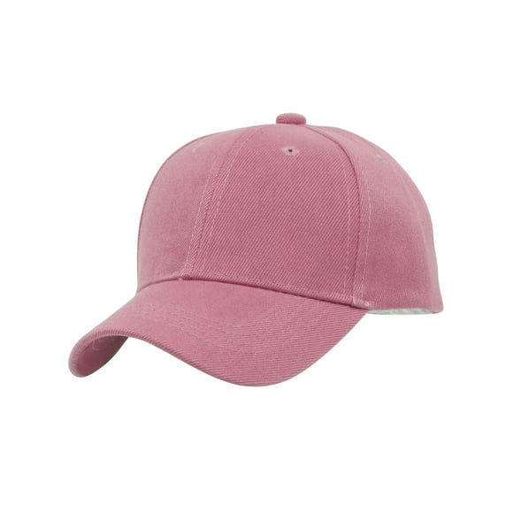 TopHeadwear Blank Kids Youth Baseball Adjustable Hook and Loop Closure Hat - Light Pink