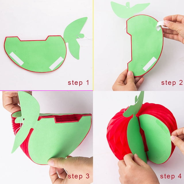 Hytrove 10Ud Bola Colgante De En Forma De Manzana Para Festiva