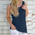 thumbnail image 6 of Endives Women's Tanks Tops Cold Shoulder Knot Backless Tank Top Casual Loose Backless T-Shirt, 6 of 7
