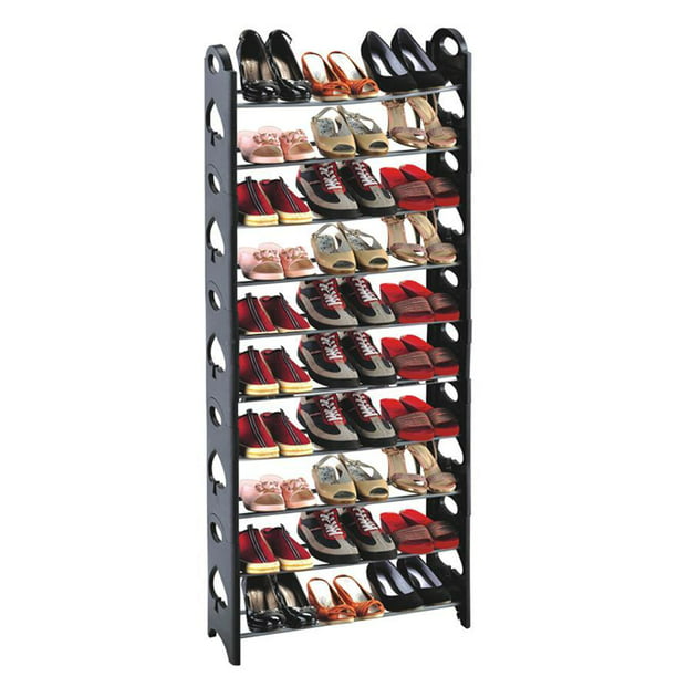 50Pair Shoe Rack Storage Organizer, 10Tier Portable
