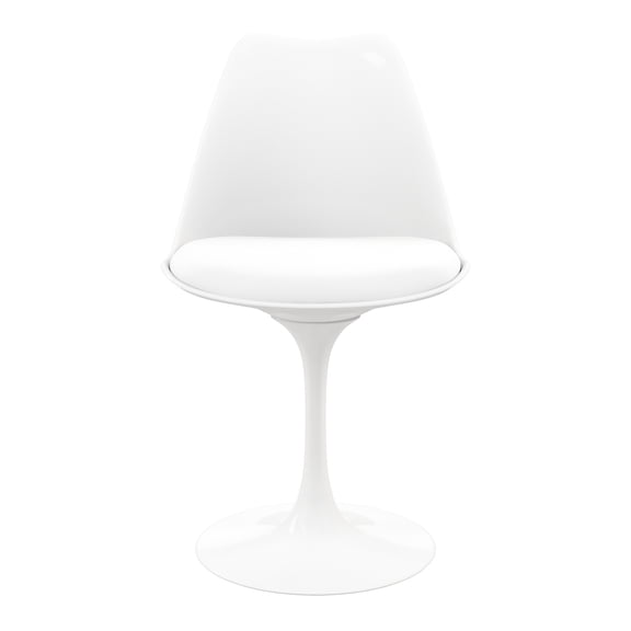 Modholic Tulip Swivel Side Chair, White