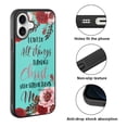 thumbnail image 2 of WIRESTER Shockproof Soft Rubber Cover Case for Apple iPhone 16 6.1" 2024, Christian Bible Verses Philippians 4:13, 2 of 5