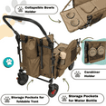 thumbnail image 6 of Foldable Dog Wagon Stroller with Removable Tent, 6 of 10