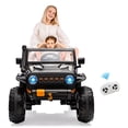 thumbnail image 2 of AKDSteel 24v 2-Seater Ride On Car For Kids, Electric Truck With Remote Control, 4x45w Motors, Switchable 4wd/2wd, Led Headlights, And Music Player For Fun Rides, 2 of 9