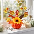 thumbnail image 6 of WYBXZ Style B Artificial Pumpkin Arrangement, Fall Themed Table Decor for Summer Parties, Berry Accent (142), 6 of 7