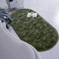 thumbnail image 6 of Homore Ultra Soft Modern Oval Rugs for Bedroom,2.6' x 5.3',Olive, 6 of 7
