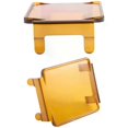 thumbnail image 2 of 2 Pcs 3 Inch Amber Led Pod Covers Square Led Light Bar Covers Led Cube Covers Protective Polycarbonate Light Bar Lens Covers, 2 of 5