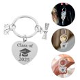 thumbnail image 2 of Inspirational Graduation Keychain Students Class Of 2025 Key Chain Stainless Steel Keepsake Novelty Keychains For College High School Seniors, 2 of 8