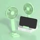 thumbnail image 2 of Naiovety Ventilador de refrigeración de mano Personal recargable ajustable portátil clima caliente enfriador de aire soporte de teléfono de Accesorios para electrodomésticos Verde, 2 of 6
