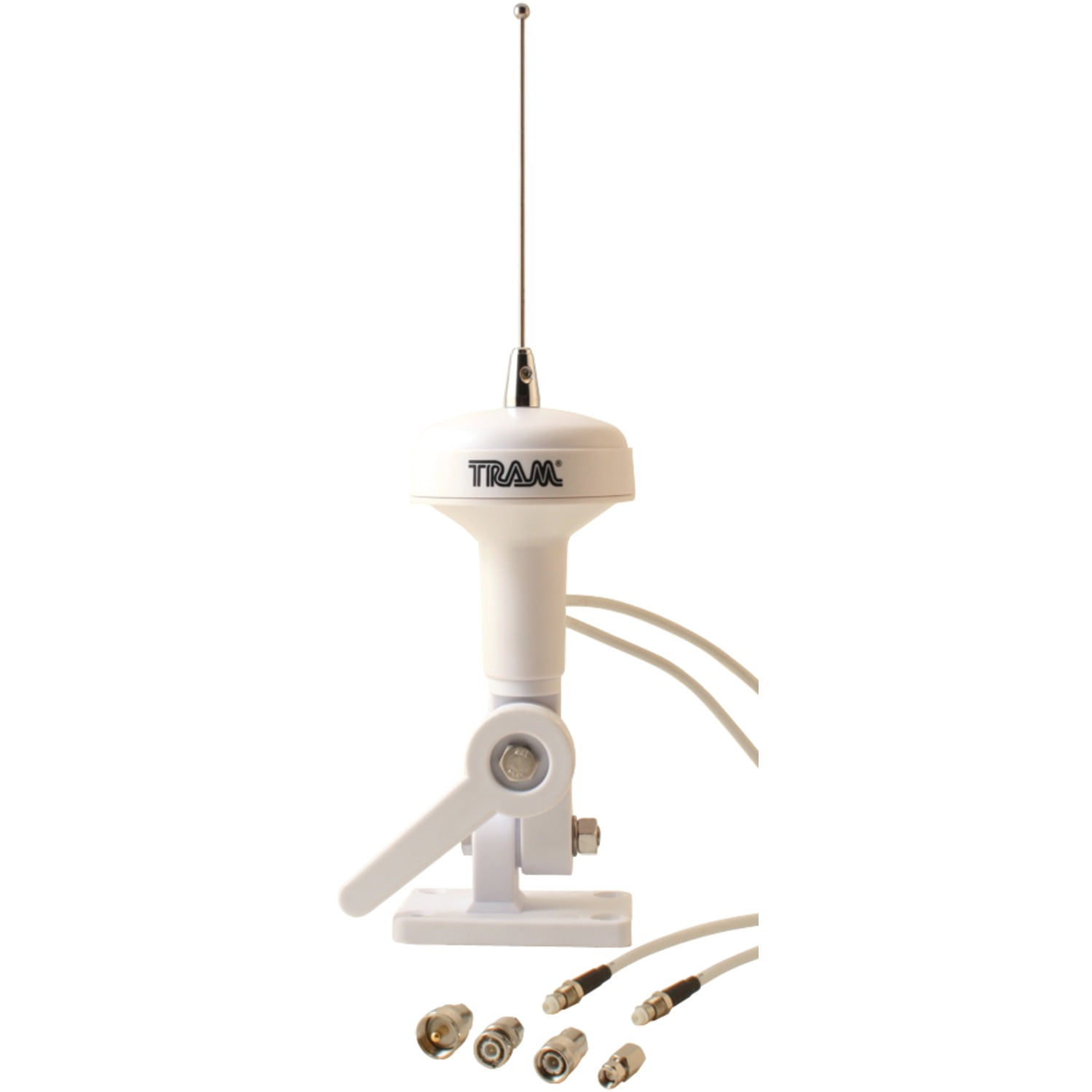 TRAM 1600-HC Antenna Marina VHF 35 Pollici - 6dB Guadagno, Frusta In Acciaio Inox, Staffa A L, Cavo 15ft RG58 A/U