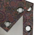 thumbnail image 5 of Ambesonne Ethnic Grommet Curtain, Leaves Eastern, 50" x 63", Burgundy Green, 5 of 6