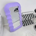 thumbnail image 2 of Aesthetic Wave Pattern Irregular Frame Mirror, Decorative Desk Wall Mirror For Living Room Bedroom Hallway Home DecorGift, 2 of 5