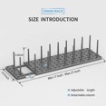 thumbnail image 3 of Kitchen Cupboard Organization Drawer Organizer, Dish Rack Plate Pegboard Tray Scalable Adjustment Drainer Holder, 3 of 3