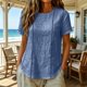 thumbnail image 5 of Neewe Womens Summer Tops 2026 Striped Short Sleeve Fashion T-Shirts Crewneck Casual Loose Basic Tee Blouses, 5 of 8