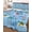 Blue, variant on Full Size Quilt Bedding Set, Tropical Palm Trees Reversible Summer Quilt 3 Pieces, Desert Camels Houses Aloe Vera Black Lightweight Bedspreads Coverlets with 2 Pillow Shams for All Seasons