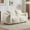 White, variant on Bean Bag Couch for Adults, Ultra Soft Fluffy Loveseat Bean Bag Sofa, Oversized Chase Lounge Chair Indoor for Living Room Bedroom, No Assembly Required Cozy Reading Chair with Pillows (Black)