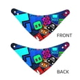 thumbnail image 6 of Lsque Geometry Dash Pattern Pet Scarf Bandana - Adjustable and Comfortable,Dog Scarf Bib Kerchief Breedfor Dogs and Cats-Medium, 6 of 7
