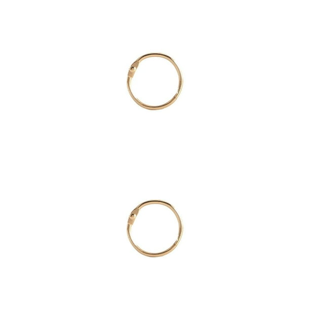 Inteprter 50 piezas de anillos de encuadernación de Metal, álbumes circulares DIY, aros de libro de hojas sueltas, anillo de álbum de recortes Type1 NO1
