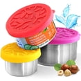 thumbnail image 2 of TAVVA Stainless Steel Snack Containers for Kids - Plastic Free Leak Proof Lunch Containers for Kids, Metal Lunch Box, Bento Box Containers, Toddler Lunch Container, Food Storage Containers with Lids, 2 of 10