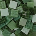 thumbnail image 2 of Milltown Merchants Green 3/4 Inch Venetian Mosaic Tile Blend Assortment (1 lb), 2 of 2